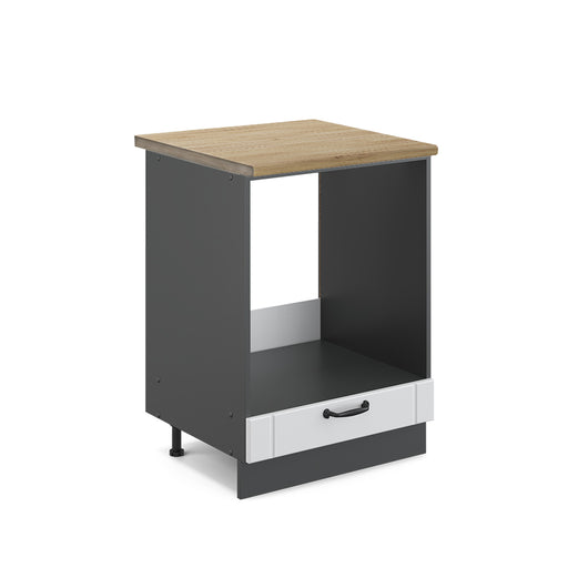 Vicco Mobile per forno da incasso Bianco casa di campagna 60 cm , PL Rovere