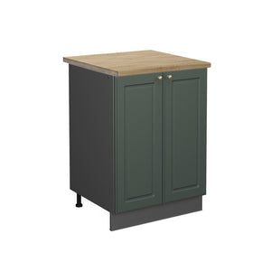 Vicco Mobiletto base cucina Verde-oro Country House 60 cm , PL Rovere