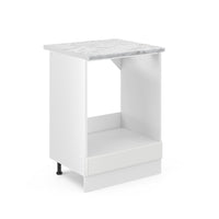Vicco Mobile per forno da incasso Bianco casa di campagna 60 cm , PL Marmo