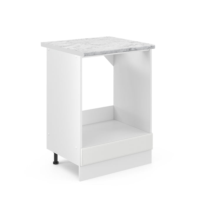 Vicco Mobile per forno da incasso Bianco casa di campagna 60 cm , PL Marmo