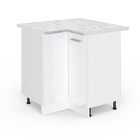 Vicco Mobile ad angolo cucina Bianco lucido 75.6 cm , PL Marmo