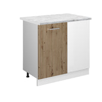 Vicco Mobile ad angolo cucina Rovere artigianale 86 cm , PL Marmo