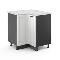 Vicco Mobile ad angolo cucina Bianco casa di campagna 75.6 cm , PL Marmo