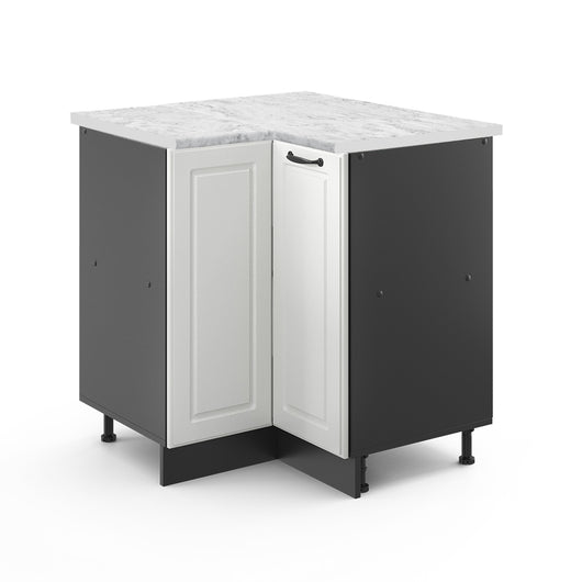 Vicco Mobile ad angolo cucina Bianco casa di campagna 75.6 cm , PL Marmo
