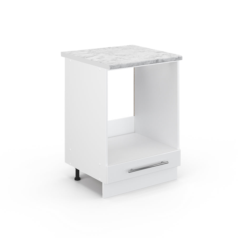 Vicco Mobile per forno da incasso Bianco lucido 60 cm , PL Marmo