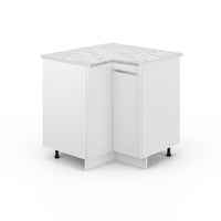 Vicco Mobile ad angolo cucina Bianco lucido 80.5 cm , PL Marmo