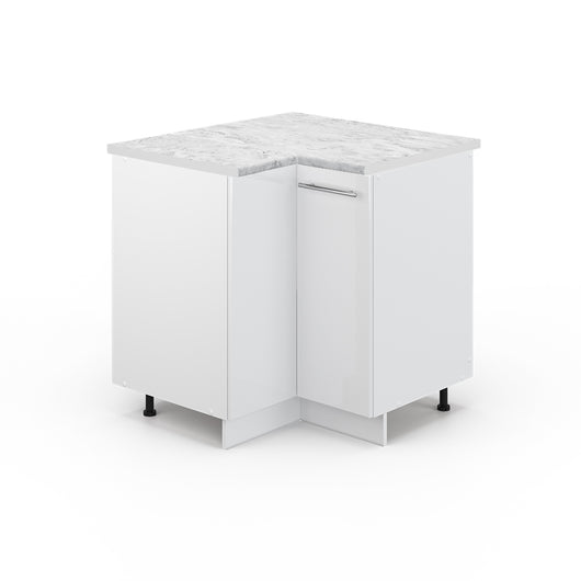 Vicco Mobile ad angolo cucina Bianco lucido 80.5 cm , PL Marmo