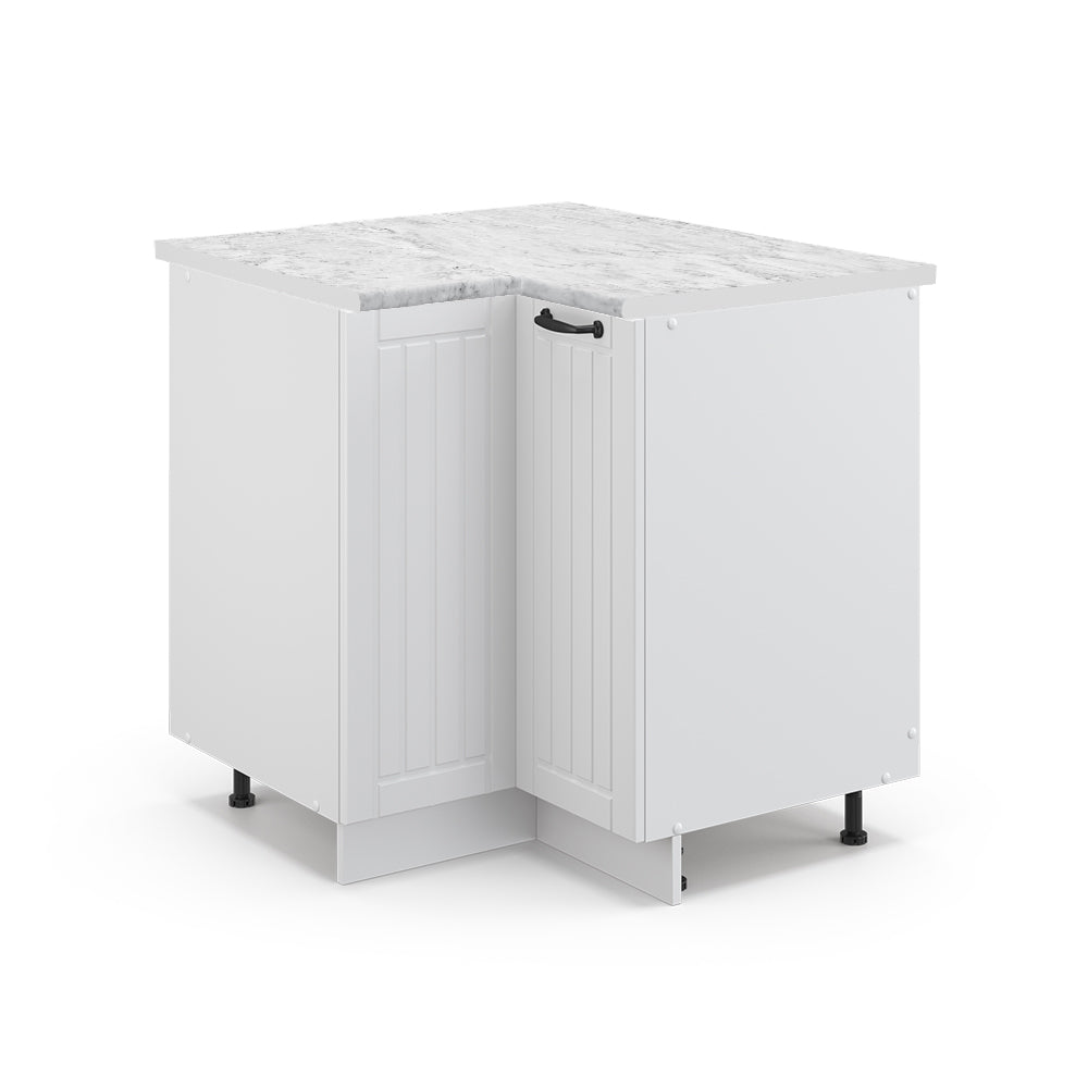 Vicco Mobile ad angolo cucina Bianco casa di campagna 80.5 cm , PL Marmo