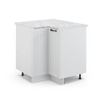 Vicco Mobile ad angolo cucina Bianco casa di campagna 80.5 cm , PL Marmo