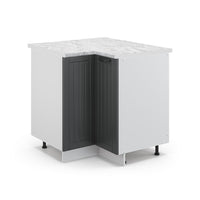 Vicco Mobile ad angolo cucina Antracite casa di campagna 80.5 cm , PL Marmo