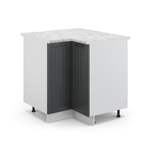 Vicco Mobile ad angolo cucina Antracite casa di campagna 80.5 cm , PL Marmo