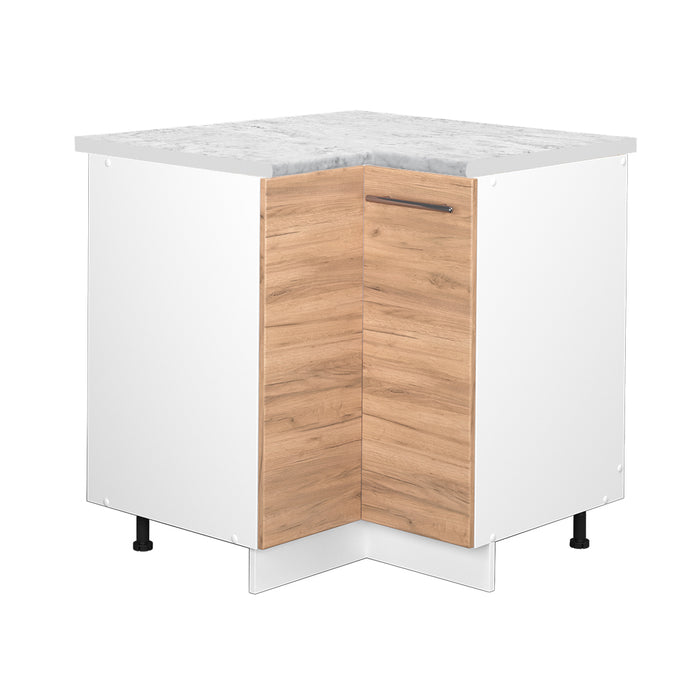 Vicco Mobile ad angolo cucina Quercia dorata 80.5 cm , PL Marmo
