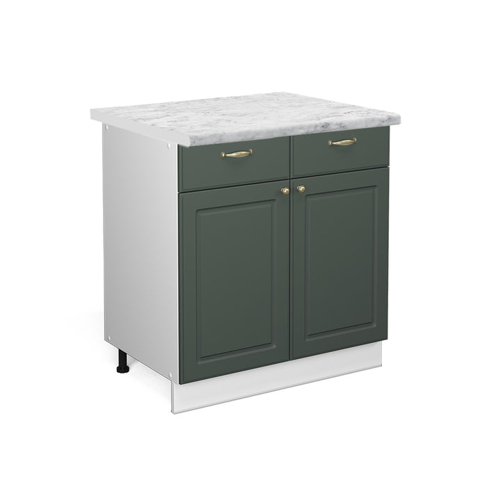 Vicco Mobiletto base per cucina Verde-oro Country House 80 cm , PL Marmo