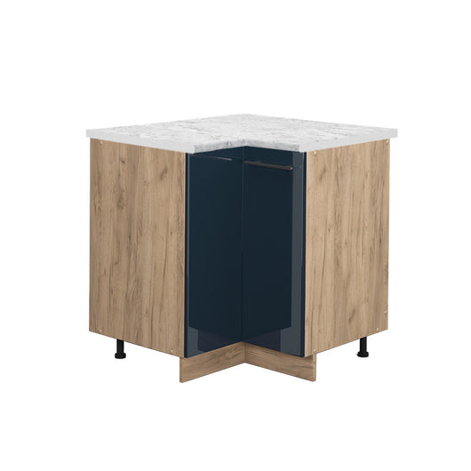 Vicco Mobili da cucina  Blu scuro lucido 80.5 cm , PL Marmo