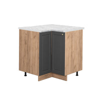 Vicco Mobile ad angolo cucina Antracite-oro 80.5 cm , PL Marmo