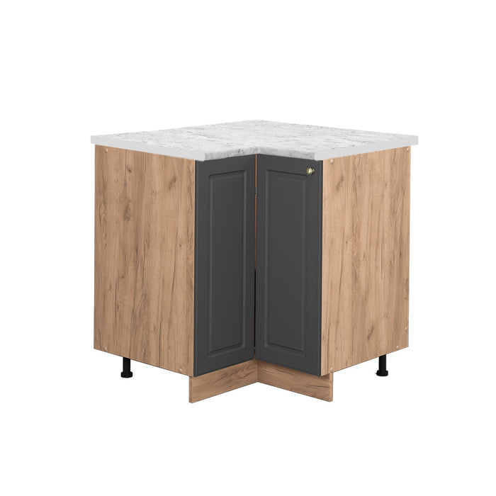 Vicco Mobile ad angolo cucina Antracite-oro 80.5 cm , PL Marmo