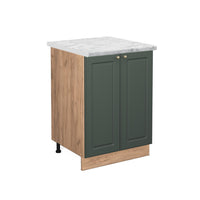 Vicco Mobiletto base cucina Verde-oro Country House 60 cm , PL Marmo