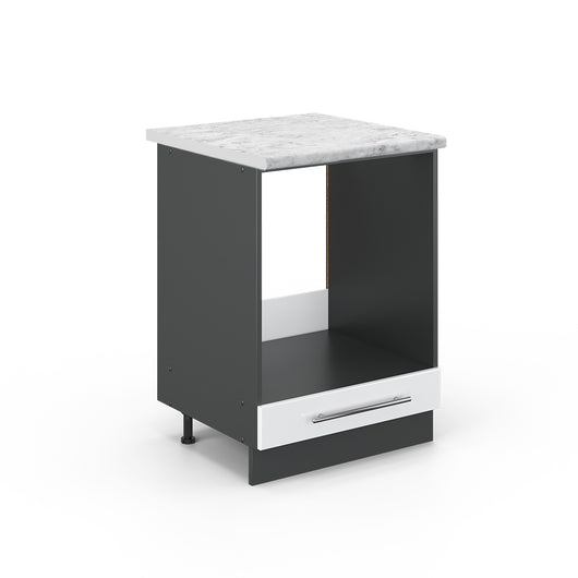 Vicco Mobile per forno da incasso Bianco lucido 60 cm , PL Marmo