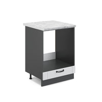 Vicco Mobile per forno da incasso Bianco casa di campagna 60 cm , PL Marmo