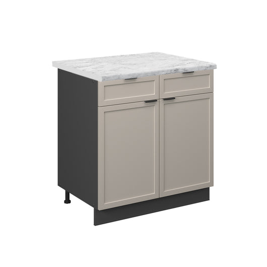 Vicco Mobiletto base per cucina GrigioBeige 80 cm , PL Marmo