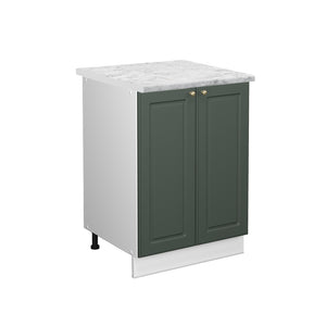 Vicco Mobiletto base cucina Verde-oro Country House 60 cm , PL Marmo