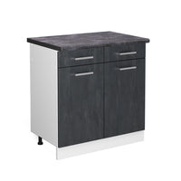 Vicco Mobiletto base per cucina Calcestruzzo nero 80 cm PL Antracite