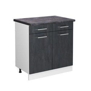 Vicco Mobiletto base per cucina Calcestruzzo nero 80 cm PL Antracite