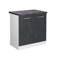 Vicco Mobile lavello cucina Calcestruzzo nero 80 cm PL Antracite