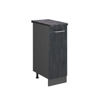 Vicco Armadio cucina dispensa alto Calcestruzzo nero 30 cm PL Antracite