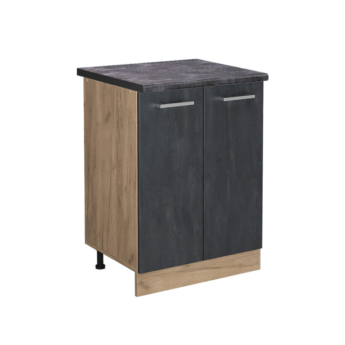 Vicco Mobiletto base cucina Calcestruzzo nero 60 cm PL Antracite