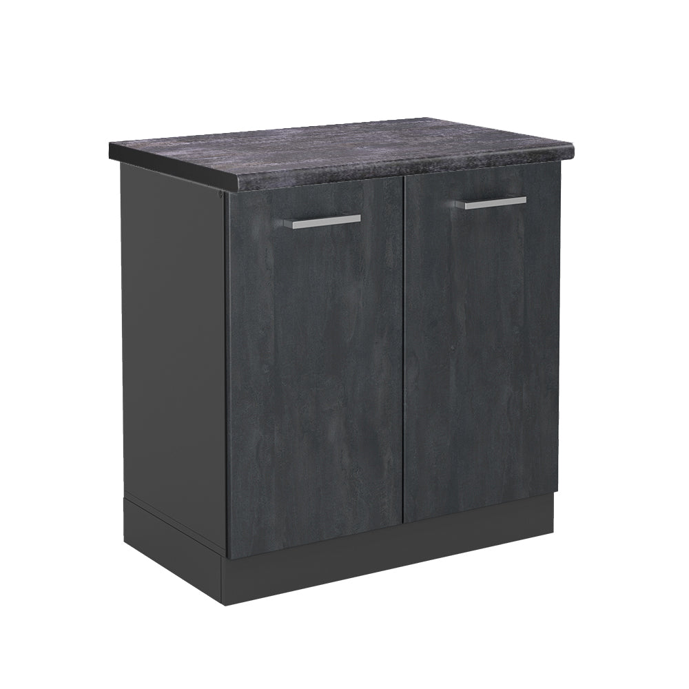 Vicco Mobile lavello cucina Calcestruzzo nero 80 cm PL Antracite