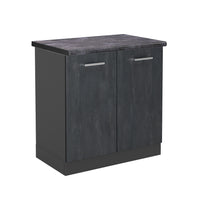 Vicco Mobile lavello cucina Calcestruzzo nero 80 cm PL Antracite