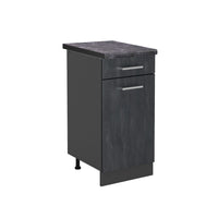 Vicco Mobiletto base per cucina Calcestruzzo nero 40 cm PL Antracite