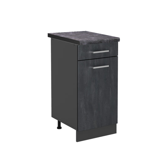 Vicco Mobiletto base per cucina Calcestruzzo nero 40 cm PL Antracite