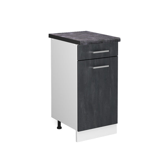 Vicco Mobiletto base per cucina Calcestruzzo nero 40 cm PL Antracite