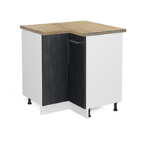 Vicco Mobile ad angolo cucina Calcestruzzo nero 75.6 cm PL Rovere