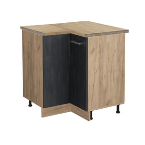 Vicco Mobile ad angolo cucina Calcestruzzo nero 75.6 cm PT Rovere