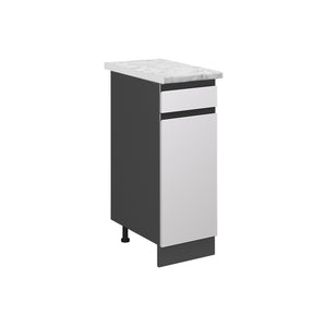 Vicco Mobiletto base per cucina Bianco 30 cm PL Marmo