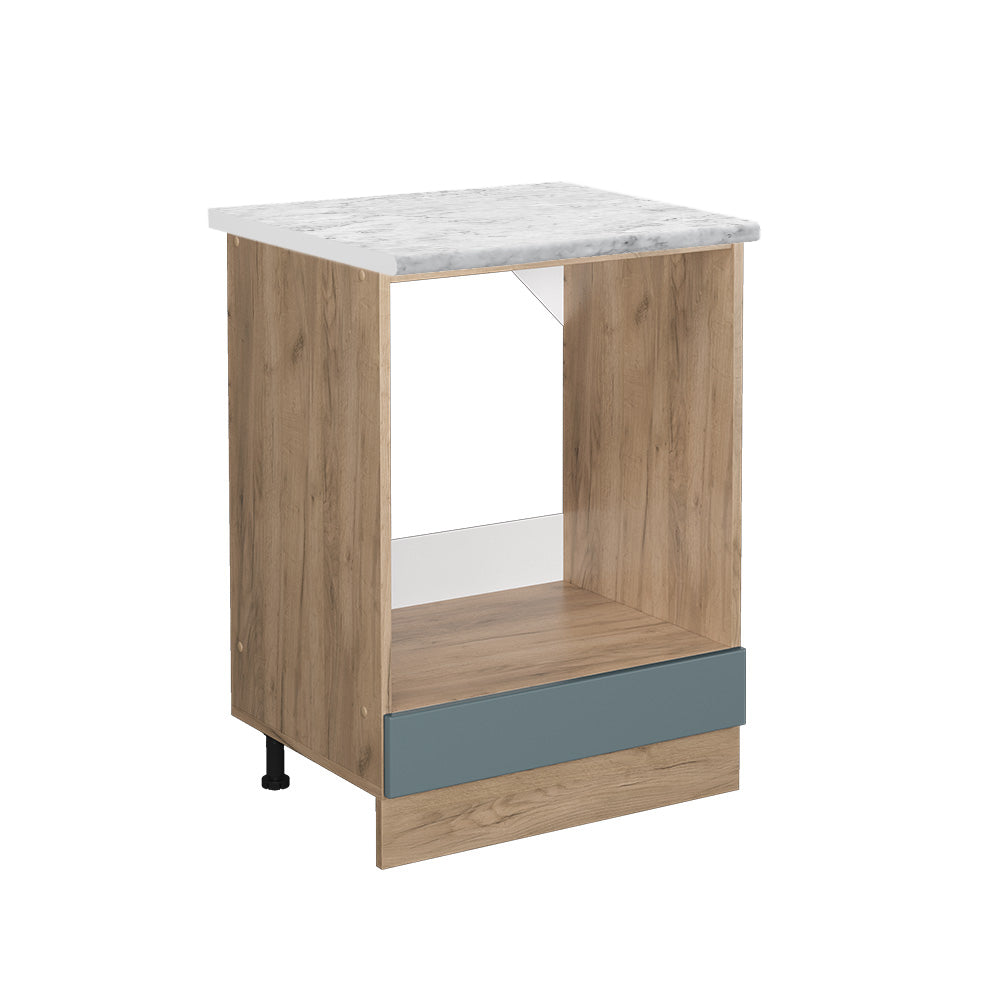 Vicco Mobile per forno da incasso Grigio-blu 60 cm PL Marmo