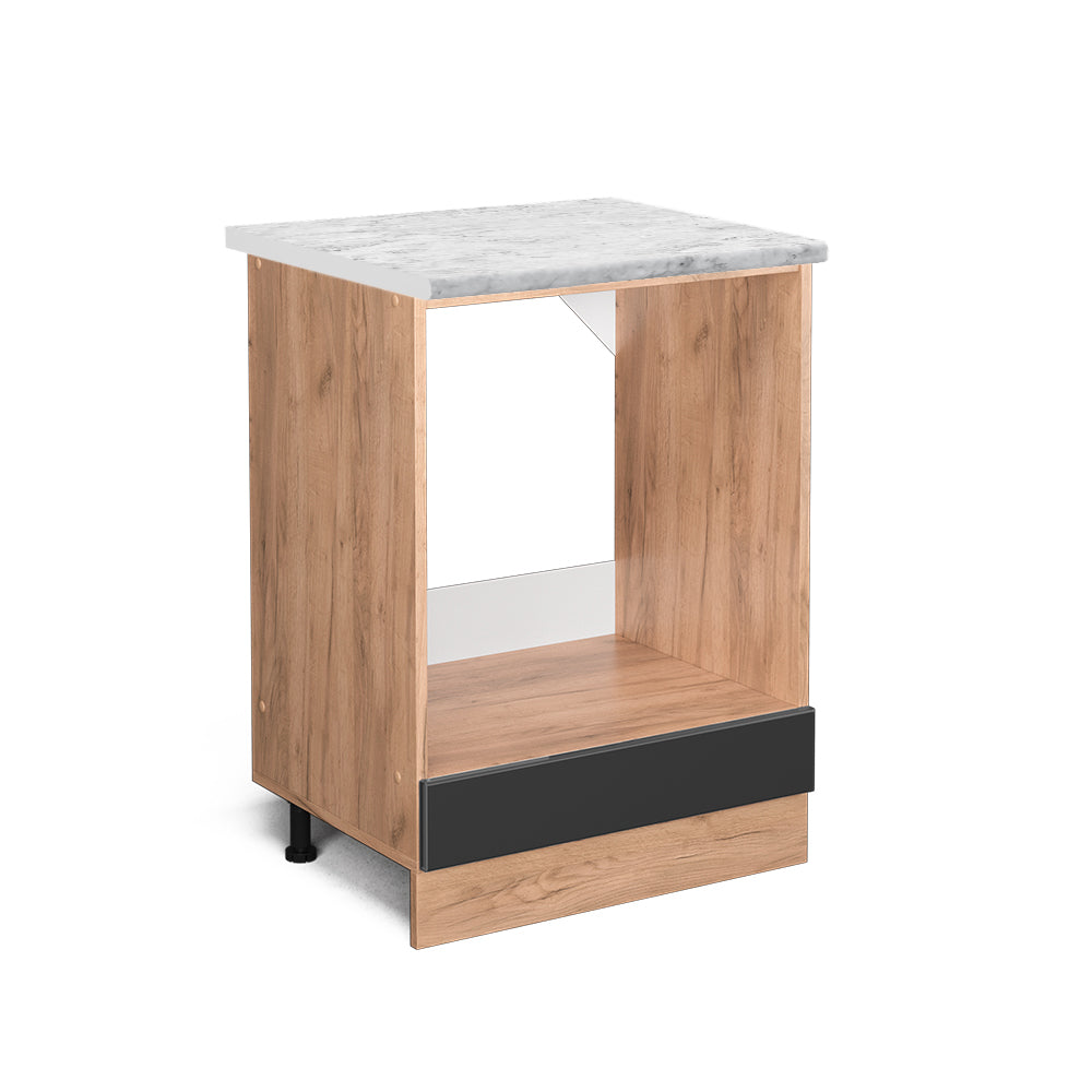 Vicco Mobile per forno da incasso Antracite lucido 60 cm PL Marmo