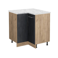 Vicco Mobile ad angolo cucina Calcestruzzo nero 75.6 cm PL Marmo