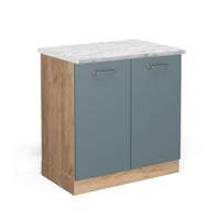 Vicco Mobile lavello cucina Grigio-blu 80 cm PL Marmo
