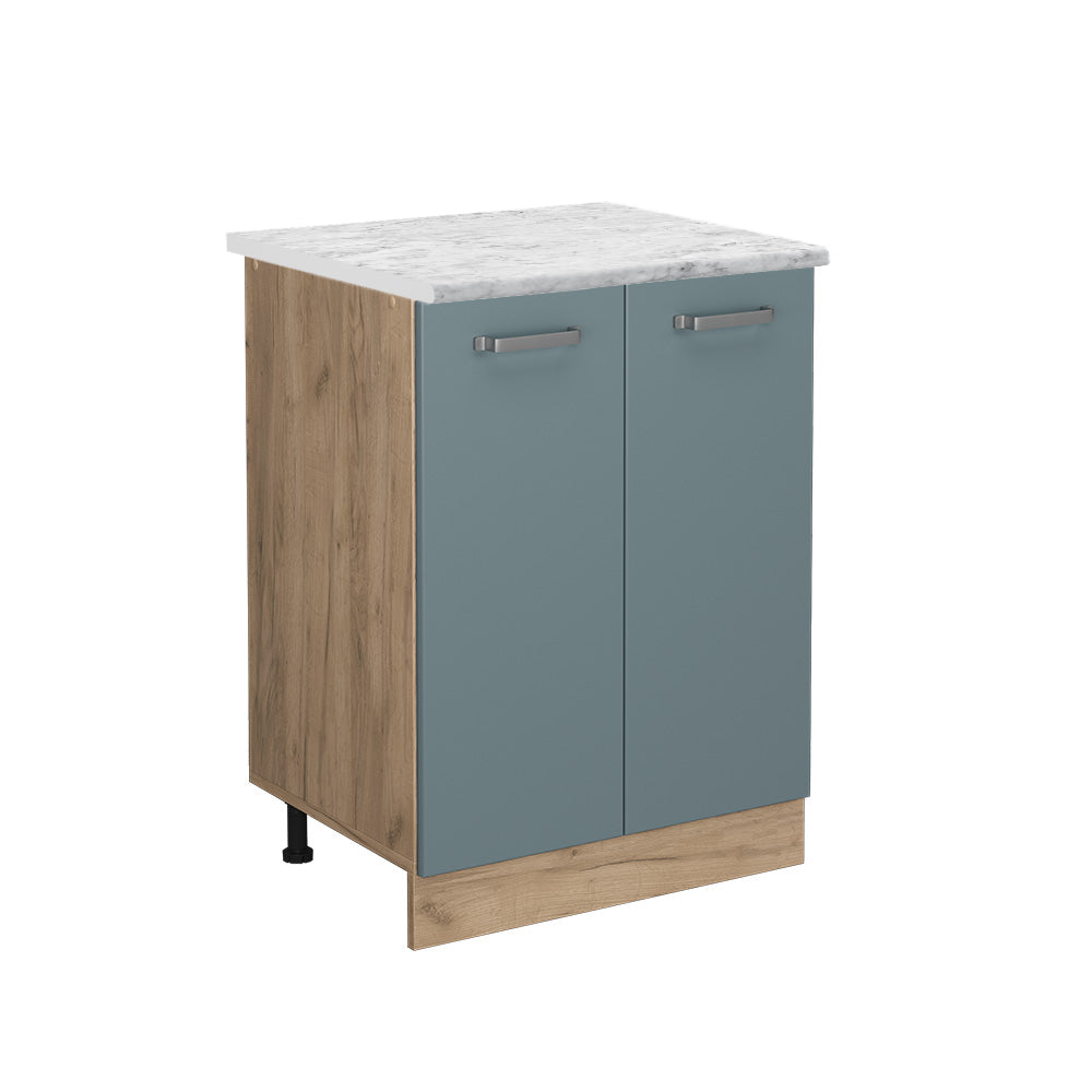 Vicco Mobiletto base cucina Grigio-blu 60 cm PL Marmo