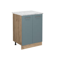 Vicco Mobiletto base cucina Grigio-blu 60 cm PL Marmo