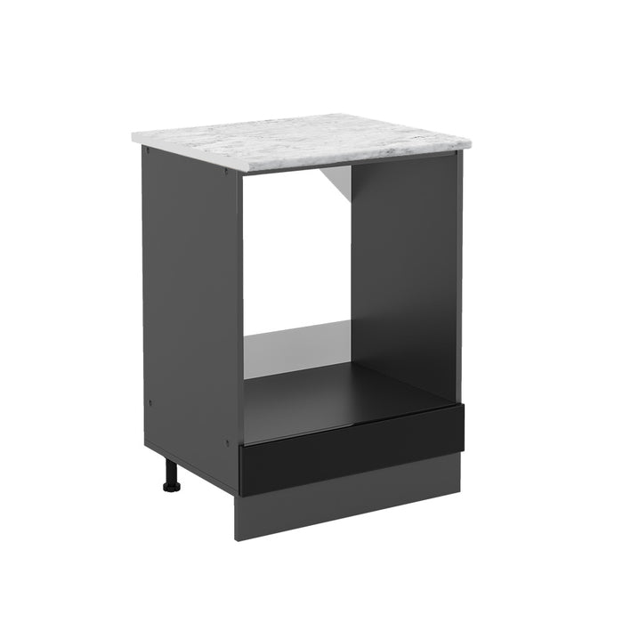 Vicco Mobile per forno da incasso Nero lucido 60 cm PL Marmo