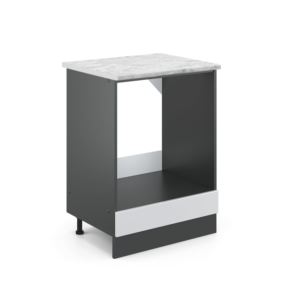 Vicco Mobile per forno da incasso Bianco lucido 60 cm PL Marmo