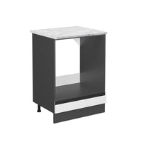 Vicco Mobile per forno da incasso Bianco 60 cm PL Marmo