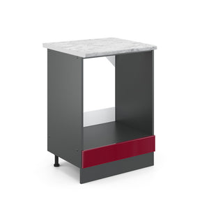 Vicco Mobile per forno da incasso Rosso lucido 60 cm PL Marmo