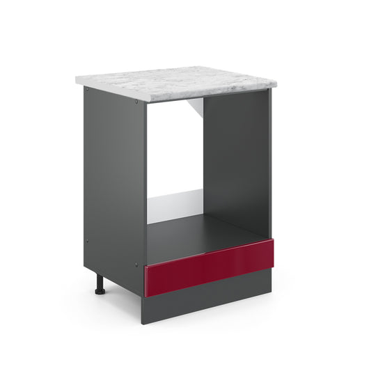 Vicco Mobile per forno da incasso Rosso lucido 60 cm PL Marmo