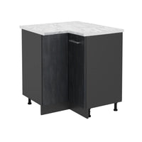 Vicco Mobile ad angolo cucina Calcestruzzo nero 75.6 cm PL Marmo
